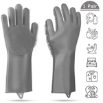 Load image into Gallery viewer, Kitchen Gloves | 1 Pair Gloves Kitchen Silicone Cleaning Gloves Magic Silicone Dish Washing Glove for Household Scrubber Rubber Kitchen Clean Tool
