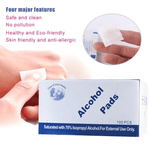 Load image into Gallery viewer, Alcohol Wet Wipe Disposable Pad | 100 Pcs Alcohol Wet Wipe Disposable Disinfection Prep Swap Pad  Antiseptic Skin Cleaning Care Jewelry Mobile Phone Clean Wipe
