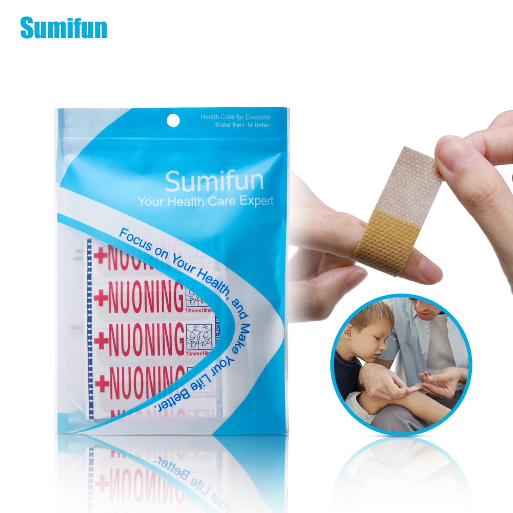 Medical Plaster | 100 Pcs Band Aid Wound Dressings Sterile Homeostasis Stickers First Aid Bandage Heel Cushion Adhesive Plaster Random Color Z37001