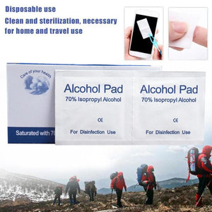 Alcohol Wet Wipe Disposable Pad | 100 Pcs Alcohol Wet Wipe Disposable Disinfection Prep Swap Pad  Antiseptic Skin Cleaning Care Jewelry Mobile Phone Clean Wipe