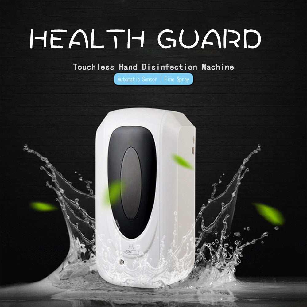 Automatic Hand Disinfection Machine | Touch-less Hand Disinfection Machine Automatic Soap Dispenser Wall-mounted Sensor Mist Spray Hand Sanitizer Disinfection 1000ML