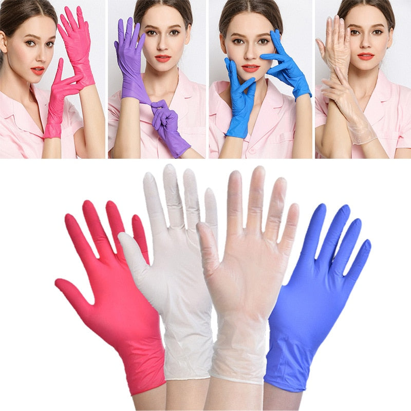 Anti Virus gloves | 100 pcs/pack Latex high elasticity PVC inspection Protective Surgical  gloves gloves Anti Virus Influenza and Bacteria and oil