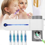 Load image into Gallery viewer, Automatic Toothpaste Squeezers Dispenser and Sterilizer | 3 in 1 UV Light Ultraviolet Toothbrush Sterilizer Toothbrush Holder Automatic Toothpaste Squeezers Dispenser Oral Care US/EU/UK
