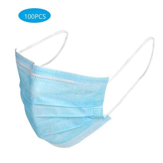 Medical Surgical Mask | Face Mask Anti Dust Mouth Filter Anti Bacterial Disposable Mask 3 Layers Protective Baby, Adult Masks