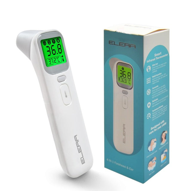 Non Contact Thermometer | Baby Thermometer Infrared Digital LCD Body Measurement Forehead Ear Non-Contact Adult Body Fever IR Children  Thermometer