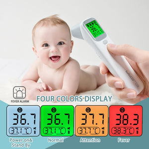 Non Contact Thermometer | Baby Thermometer Infrared Digital LCD Body Measurement Forehead Ear Non-Contact Adult Body Fever IR Children  Thermometer