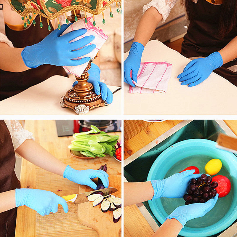 Household Disposable Gloves | 20 PCS/Set Disposable Gloves Latex Cleaning Food Gloves Food Grade Waterproof Gloves Household Garden Cleaning Durable Gloves