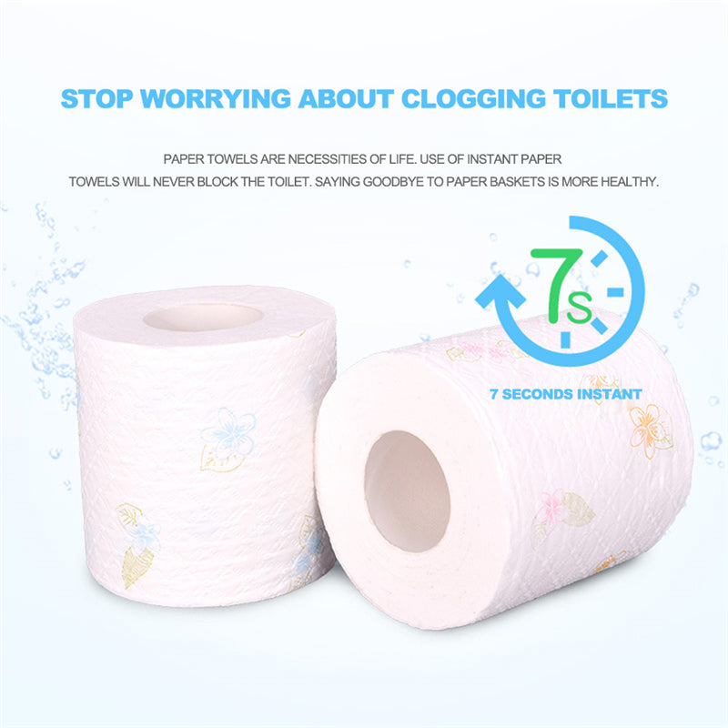 Toilet Paper Roll | Toilet Paper Roll Papier Toilette Toilet Tissue Printing Pattern Paper Toilet Tissue Roll Pack 6 Rolls 4 Ply Paper Towels Tissue